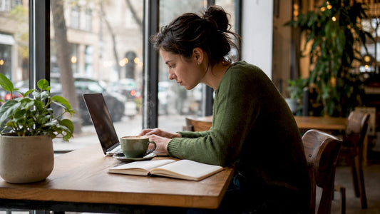 Worker with poor posture at desk