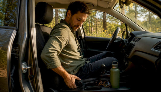 Driver adjusting ergonomic car seat controls