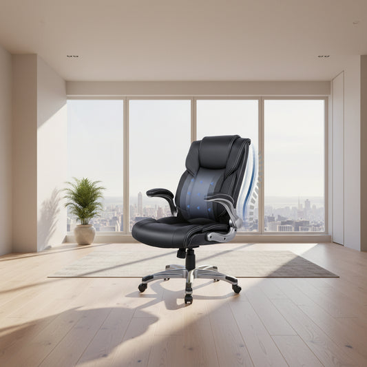 Ergonomic High Back Office Chair With Flip Up Arms